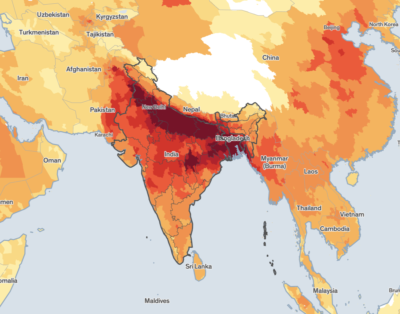 Mapped: The Population of India Compared With Countries